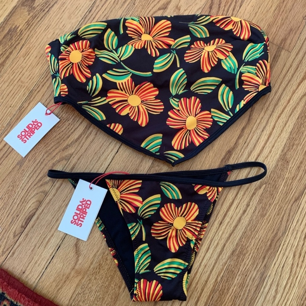 Solid & Striped Swim Set- Bianca